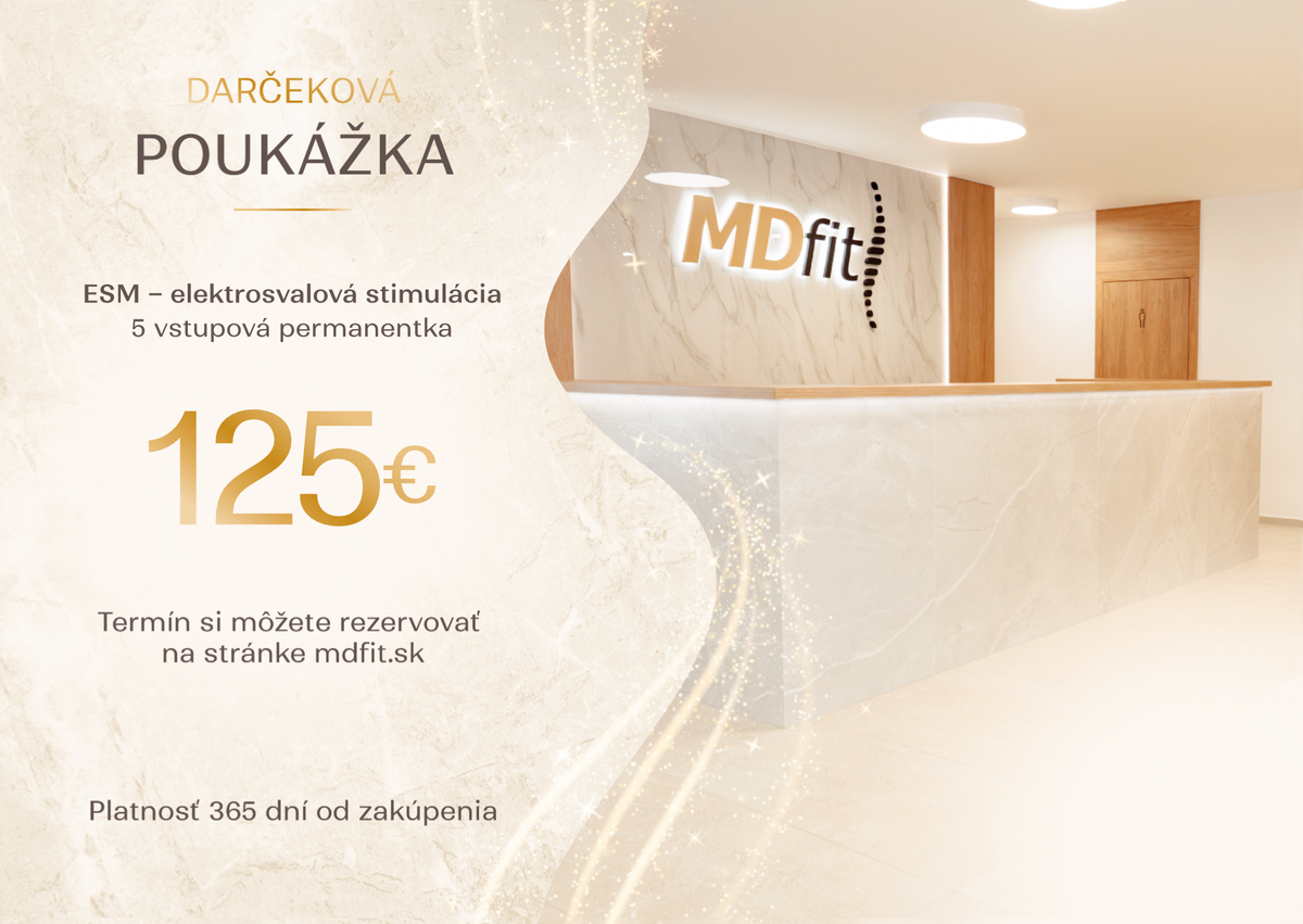 Darčekový poukaz - 5 vstupov - Elektrosvalová stimulácia