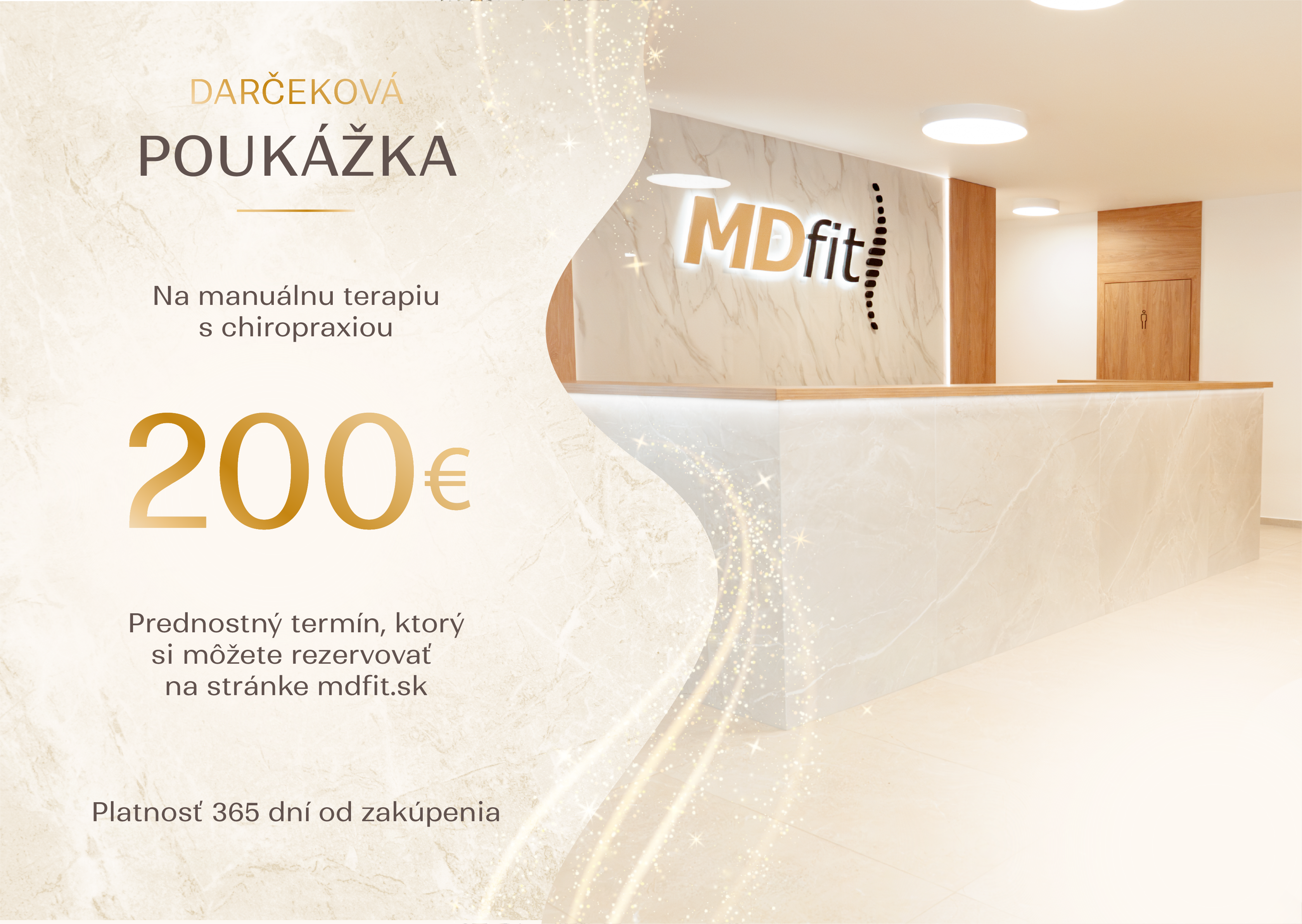 Darčekový poukaz - Prednostný termín s prístrojovou diagnostikou - Manuálna terapia - Michal Danko